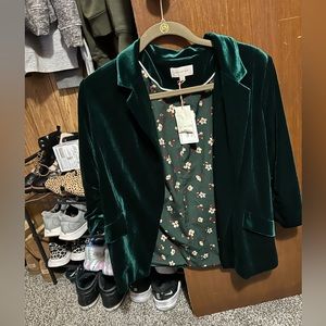 Velvet Blazer NWT